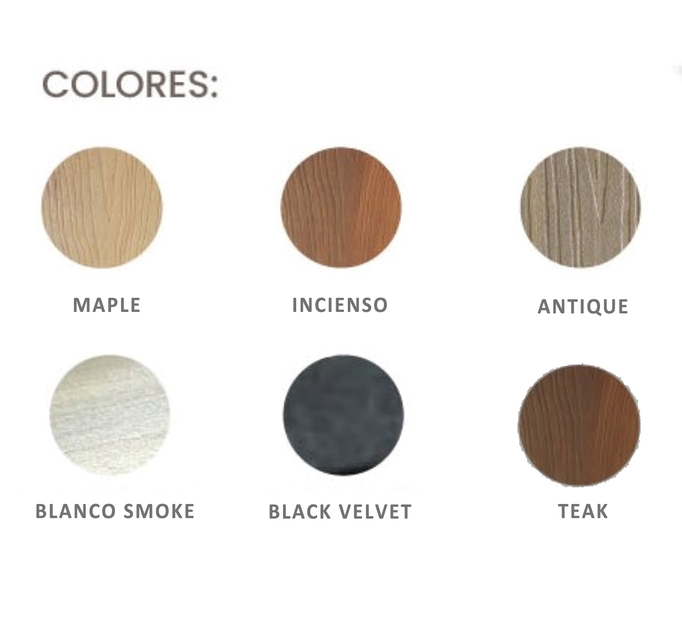 perfiles wpc colores