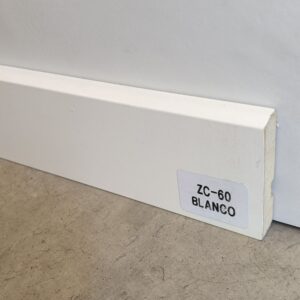Zócalo MDF FOLIADO ZC60 BLANCO - 60 mm